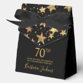 70th Birthday Gold Stars Thank You  フェイバーボックス (正面)