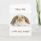 **70th** BIRTHDAY HUMOR FROM *FUNNY BUNNY" Card カード (正面)