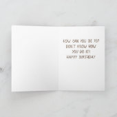 **70th** BIRTHDAY HUMOR FROM *FUNNY BUNNY" Card カード (内部)