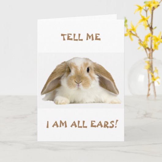 **70th** BIRTHDAY HUMOR FROM *FUNNY BUNNY" Card カード (黄色い花)