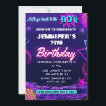 70th birthday invitation 90sをテーマにしたレトロ 招待状<br><div class="desc">70th birthday invitation 90sをテーマにしたレトロシンプルヴィンテージ</div>