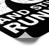 70th Birthday Older Runners Over The Hill 70 Runni ポスター (角)