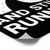 70th Birthday Older Runners Over The Hill 70 Runni ポスター (角)