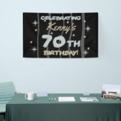 70th Birthday Partyお名前の追加 横断幕 (トレードショー)