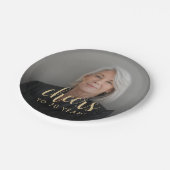 70th Birthday Partyフォト応援 ペーパープレート (アングル)