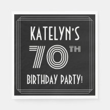 70th Birthday Party:アールデコスタイル+名前をカスタムする