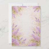 70th Birthday Party - Delightful Tea Party 招待状 (裏面)