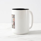 70th Birthday Photo Collage black ツートーンマグカップ (正面右)