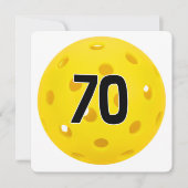70th Birthday Pickleball Party 招待状 (正面)