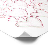 70th Birthday - Pink 70 Reasons We Love You Gift ポスター (角)