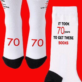 70th Birthday Socks Men Funny ソックス