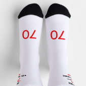70th Birthday Socks Men Funny ソックス (上部)