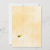 70th birthday teaパーティーハニカムバブルミツバチ 招待状 (裏面)