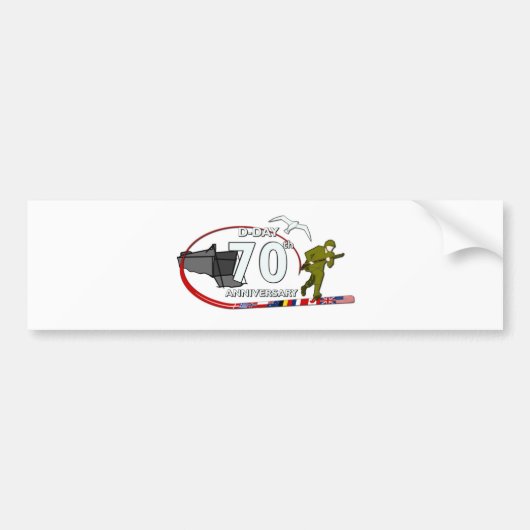 70th D-Day anniversary バンパーステッカー (正面)