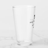 70th happy birthday custom name Glass Cup タンブラーグラス (右)