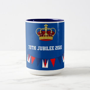70th Jubilee 2022クラウンブルーツートーンコーヒーマグ ツートーンマグカップ