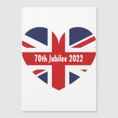70th Jubilee 2022英国国旗の磁気カード (正面)