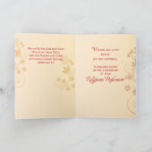 70th Jubilee Anniversary Nun Cross, Swirls, Flower カード (内部)