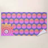 70x30型の巨大ビーチタサイケデリックオル ビーチタオル (正面)