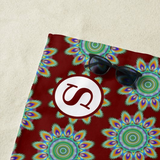 70x30型の巨大ビーチタサイケデリックオル ビーチタオル (インサイチュ)