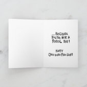 71おもしろい番目の誕生日カード カード (内部)