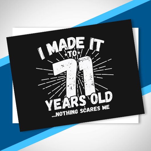 71おもしろい誕生日引用文皮肉71歳 ポストカード