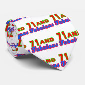 71およびすばらしい誕生日のデザイン ネクタイ (ロール)