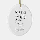 71回目の誕生日おめでとう セラミックオーナメント (右)
