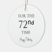 71回目の誕生日おめでとう セラミックオーナメント (左)