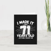 71歳の皮肉ミームおもしろい71誕生日 カード (正面)