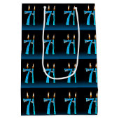 71歳の誕生日おめでとうキャンドル ミディアムペーパーバッグ (裏面)