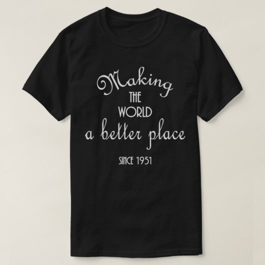 71歳の誕生日ギフトシャツ1951女性用71歳 Tシャツ (デザイン正面)