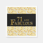 71歳の誕生日 スタンダードカクテルナプキン (正面)