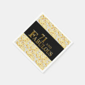 71歳の誕生日 スタンダードカクテルナプキン (角)