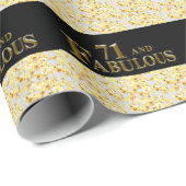 71歳の誕生日 ラッピングペーパー (ロールコーナー)