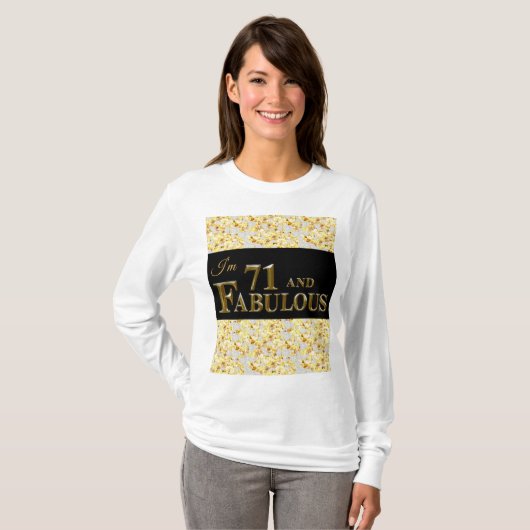 71歳の誕生日 Tシャツ (正面フル)