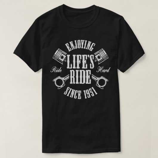 71歳モーターサイクル愛好家1951 71s tシャツ (デザイン正面)