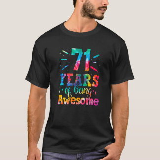 71歳素晴らし絞り染め71歳71歳 Tシャツ