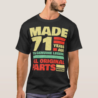 71歳71誕生日 Tシャツ
