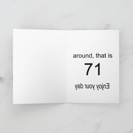 71歳 カード (内部)