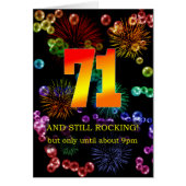 71番目の誕生日がまだ揺れる (正面)