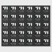 71番目の誕生日:インスパイアアールデコの検索「71」と名前 ラッピングペーパー (フラット)