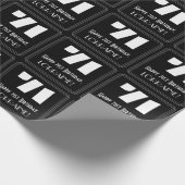 71番目の誕生日:インスパイアアールデコの検索「71」と名前 ラッピングペーパー (角)