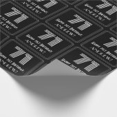 71番目の誕生日:インスパイアアールデコの検索「71」と名前 ラッピングペーパー (角)