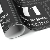 71番目の誕生日-インスパイアアールデコの検索"71",名前 ラッピングペーパー (ロールコーナー)