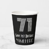 71番目の誕生日:インスパイアアールデコの検索「71」 +名前 紙コップ (裏面)