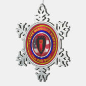 71番目のEODグループ スノーフレークピューターオーナメント (右)