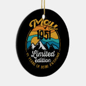 71誕生日ギフト5月素晴らしから71歳 セラミックオーナメント (右)