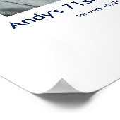 71誕生日フォトカスタムパーティーサインイン71 ポスター (角)