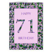 71誕生日紫デイジー (正面)